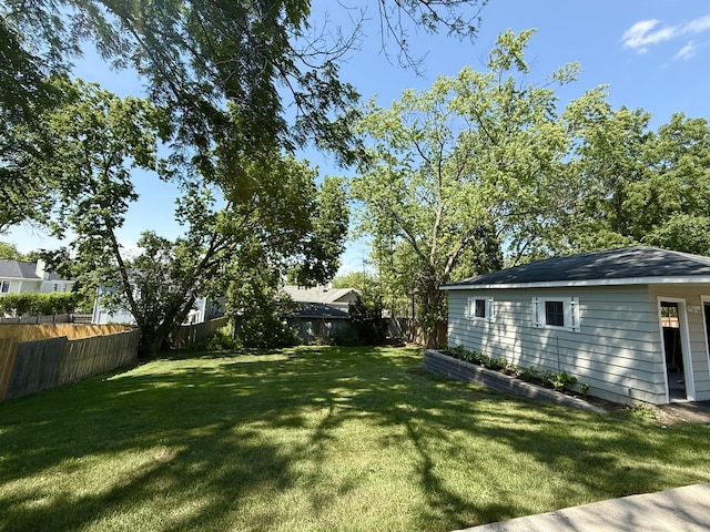 122 Tower Rd, Barrington, IL 60010 - fenced backyard with an outdoor structure