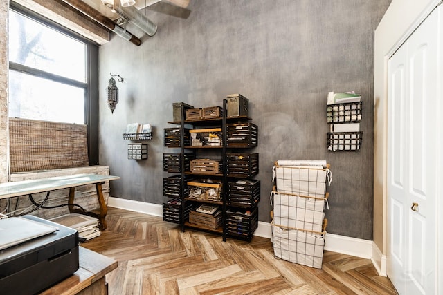 1820 N Spaulding Ave Unit 102, Chicago, IL 60647 - wine room featuring baseboards