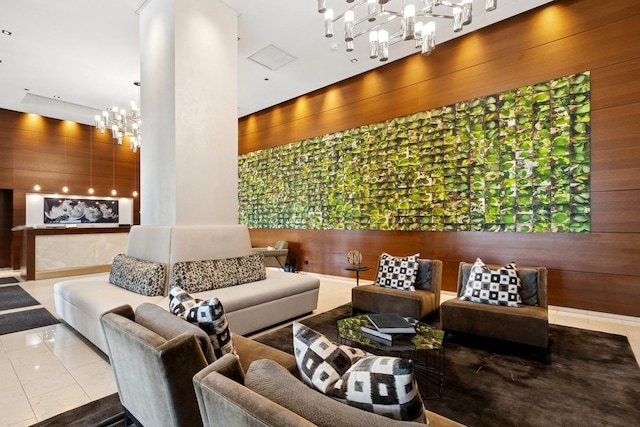 1201 S Prairie Ave Unit 5004, Chicago, IL 60605 - building lobby featuring wooden walls
