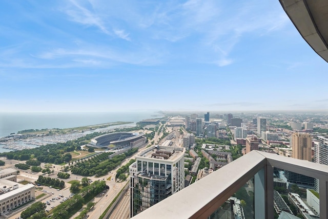 1201 S Prairie Ave Unit 5004, Chicago, IL 60605 - balcony featuring a view of city and a water view
