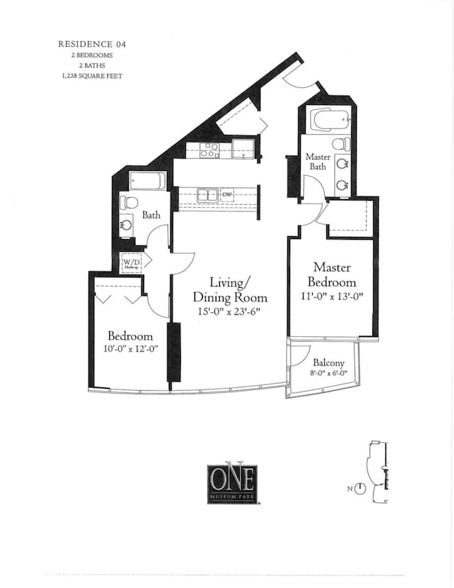 1201 S Prairie Ave Unit 5004, Chicago, IL 60605 - view of floor plan / room layout