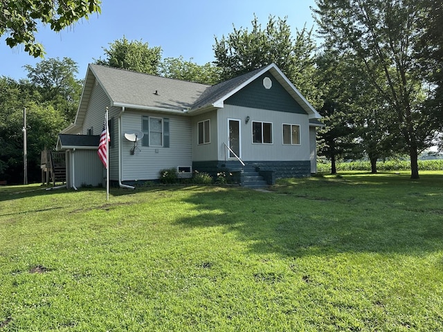 12851 Argo Fay Rd, Thomson, IL 61285 - rear view of property featuring a yard
