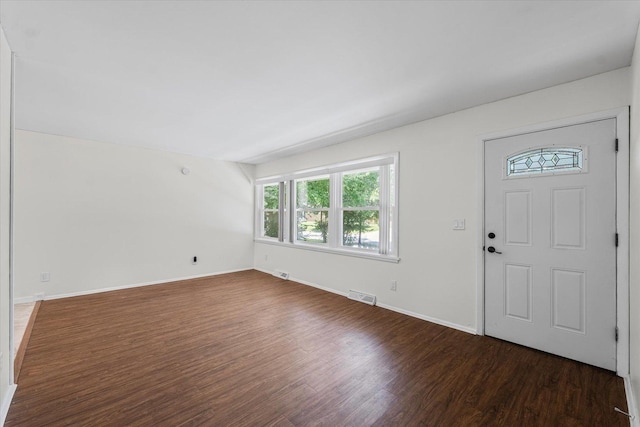 1807 Broadmoor Dr, Champaign, IL 61821 - entrance foyer featuring dark wood finished floors and baseboards