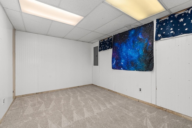 49 Red Oak Ln, Highland Park, IL 60035 - carpeted spare room with a paneled ceiling and electric panel