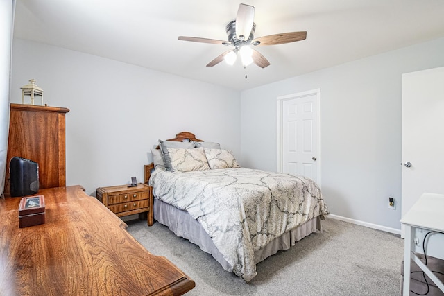 1021 Otis Ave, Rockdale, IL 60436 - bedroom featuring light carpet and ceiling fan