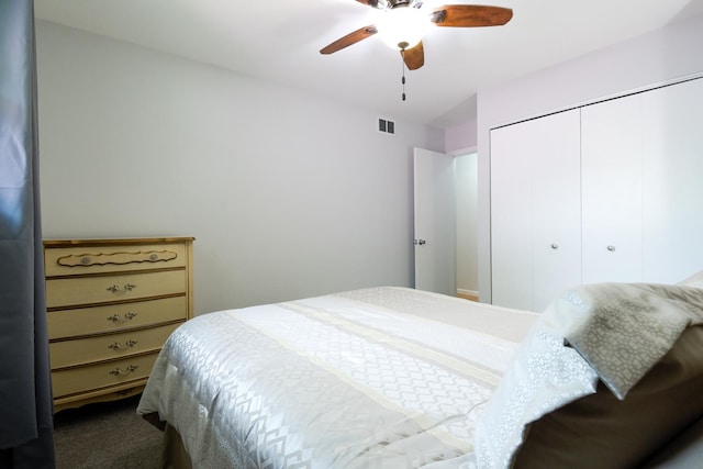 1021 Otis Ave, Rockdale, IL 60436 - carpeted bedroom with a closet and ceiling fan