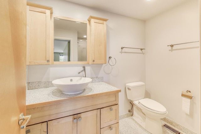 108 Bishop Quarter Ln, Oak Park, IL 60302 - bathroom with speckled floor and vanity