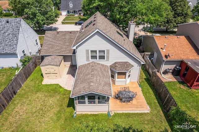 872 Shady Ln, Aurora, IL 60506 - aerial view of property and surrounding area