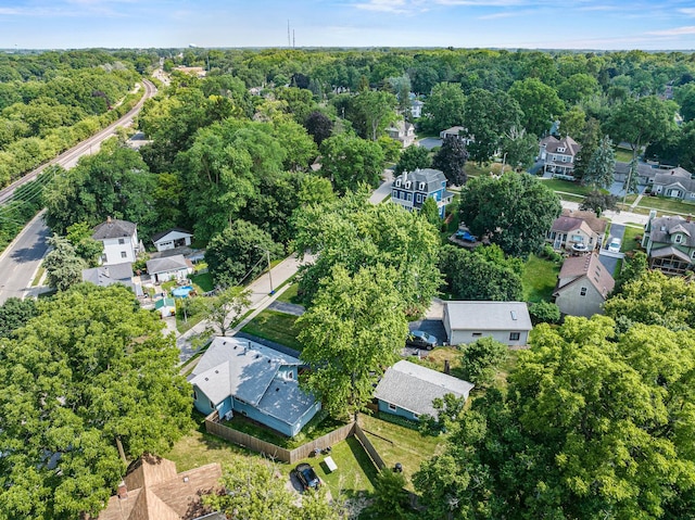 144 Greenley St, Woodstock, IL 60098 - aerial view of property and surrounding area featuring nearby suburban area