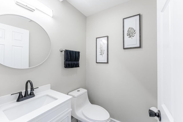 1006 Summit St, Joliet, IL 60435 - half bathroom with vanity and toilet
