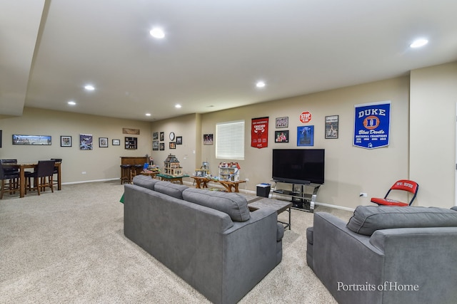 2065 John Paul Jones Ln Unit 2065, Bolingbrook, IL 60490 - living area with recessed lighting and carpet