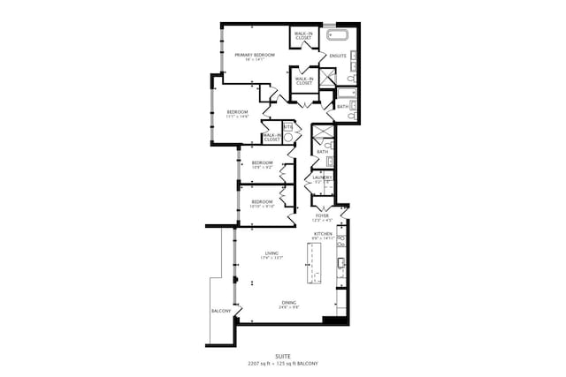 2405 W Iowa St Unit 405, Chicago, IL 60622 - view of property floor plan