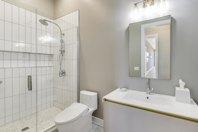 2405 W Iowa St Unit 405, Chicago, IL 60622 - bathroom featuring a shower stall and vanity