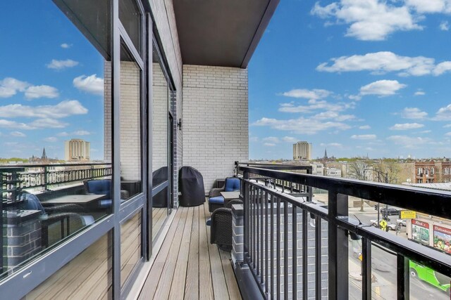 2405 W Iowa St Unit 405, Chicago, IL 60622 - balcony with a view of city