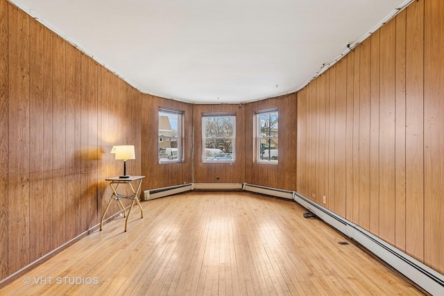 925 W 31st St, Chicago, IL 60608 - spare room featuring hardwood / wood-style flooring and wood walls