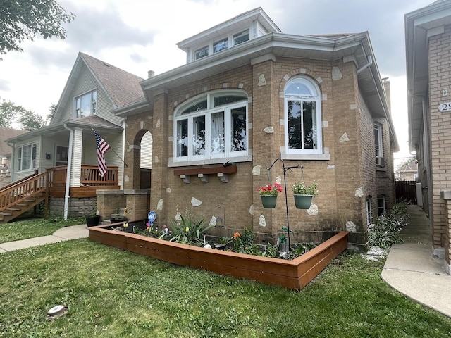 2918 N Normandy Ave, Chicago, IL 60634 - view of side of home with brick siding and a yard
