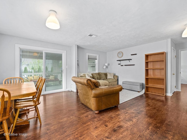 307 N Schubert St, Palatine, IL 60067 - living area featuring wood finished floors and baseboards