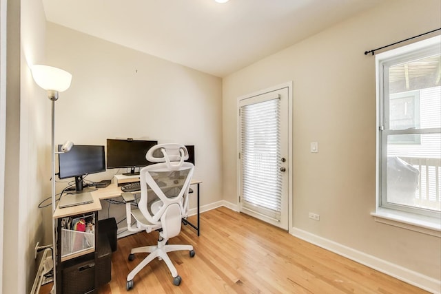 3005 N Clifton Ave Unit 201, Chicago, IL 60657 - office space with baseboards and wood finished floors