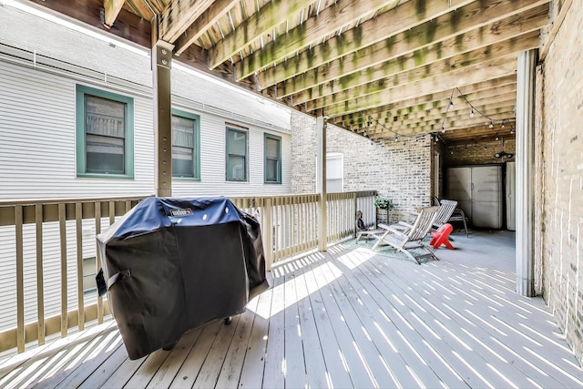 3005 N Clifton Ave Unit 201, Chicago, IL 60657 - deck featuring area for grilling