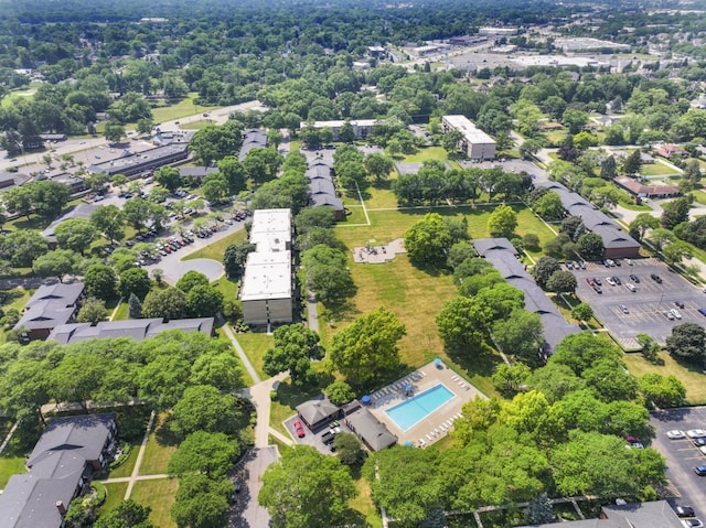 2319 E Olive St Unit 1D, Arlington Heights, IL 60004 - bird's eye view of a pool area