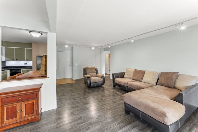 2319 E Olive St Unit 1D, Arlington Heights, IL 60004 - living area with track lighting and wood finished floors