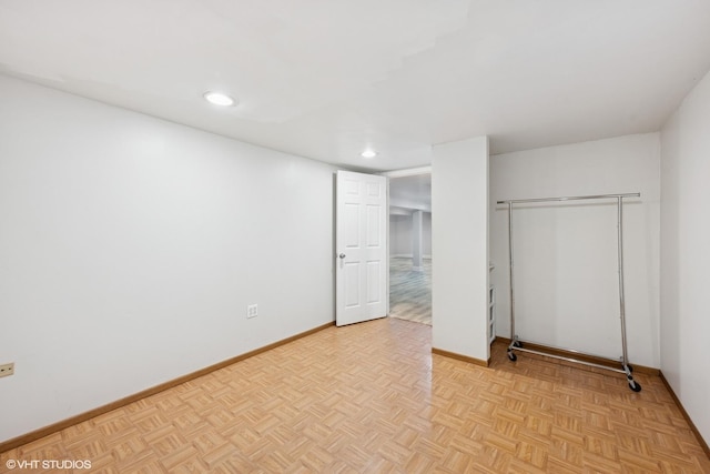 3012 N Nottingham Ave, Chicago, IL 60634 - unfurnished bedroom with recessed lighting and a closet