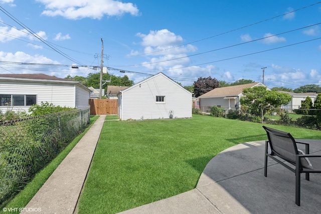 3012 N Nottingham Ave, Chicago, IL 60634 - fenced backyard featuring a patio area