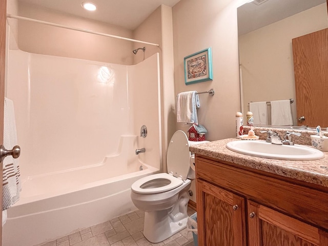 967 Brown Dr, Momence, IL 60954 - full bathroom with vanity and washtub / shower combination