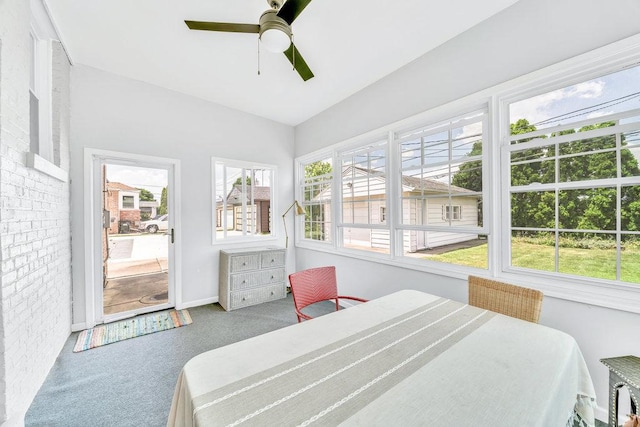 3052 W 100th St, Evergreen Park, IL 60805 - bedroom featuring carpet and a ceiling fan