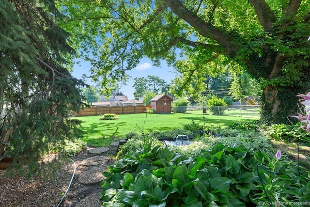 8011 Lawler Ave, Burbank, IL 60459 - fenced backyard with a storage shed