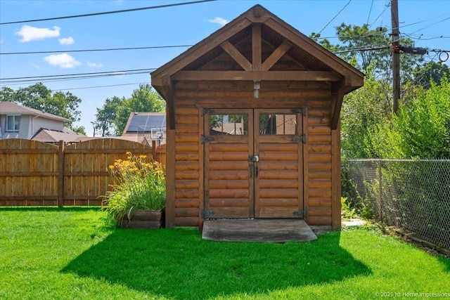 8011 Lawler Ave, Burbank, IL 60459 - view of shed with a fenced backyard