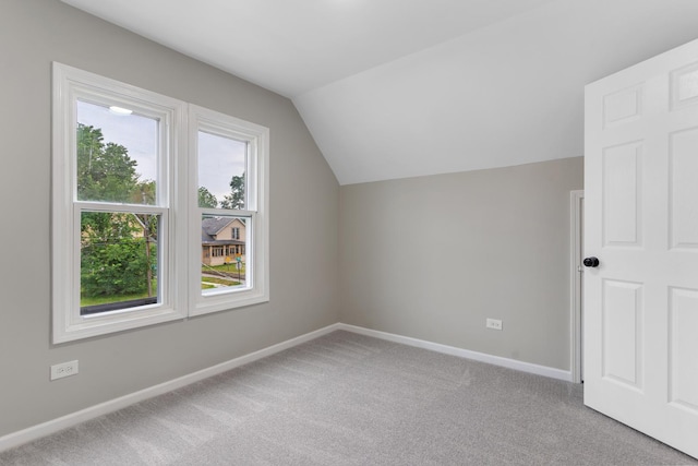 444 Villa St, Elgin, IL 60120 - additional living space featuring vaulted ceiling and carpet floors