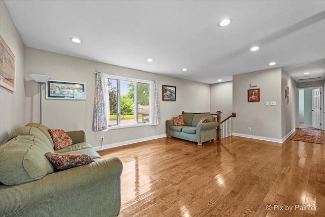 404 Kensington Dr, Mchenry, IL 60050 - living area featuring recessed lighting and wood finished floors