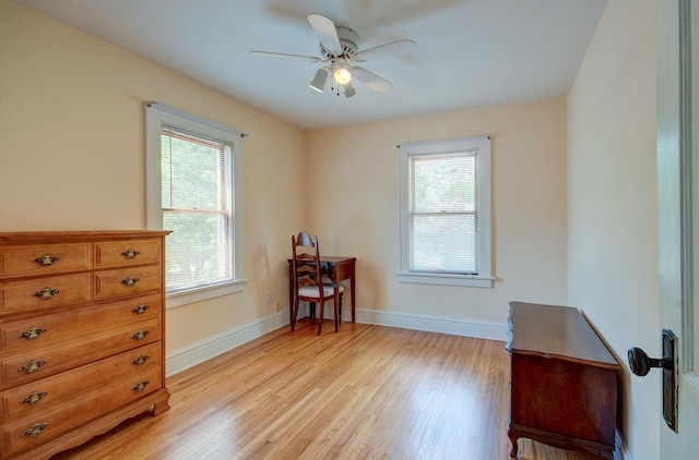 900 Mason Ave, Joliet, IL 60435 - living area with light wood-style flooring and a ceiling fan