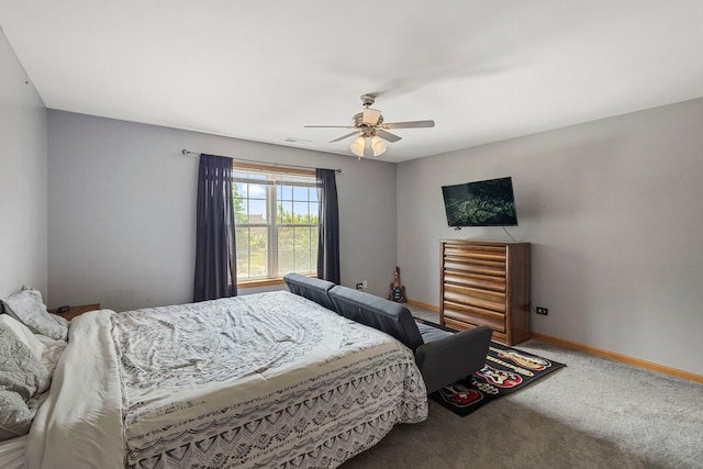 16260 W Mohawk Ct, Lockport, IL 60441 - carpeted bedroom with baseboards and ceiling fan