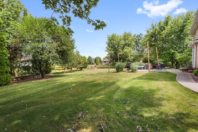 16260 W Mohawk Ct, Lockport, IL 60441 - view of grassy yard featuring a patio area
