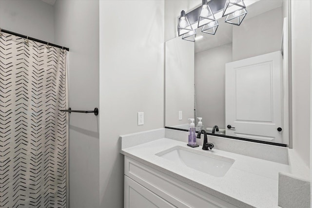 3610 Freedom Blvd, Champaign, IL 61822 - bathroom with vanity and a shower with curtain