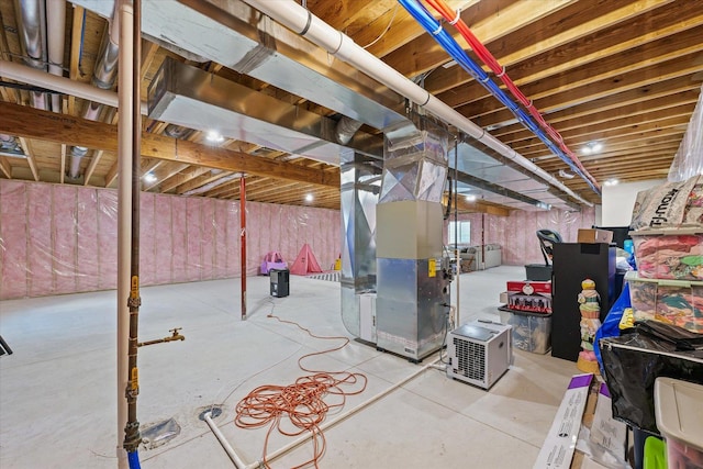 3610 Freedom Blvd, Champaign, IL 61822 - unfinished below grade area with heating unit