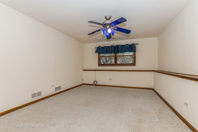 218 Poston Rd, Willow Springs, IL 60480 - empty room with light colored carpet and a ceiling fan