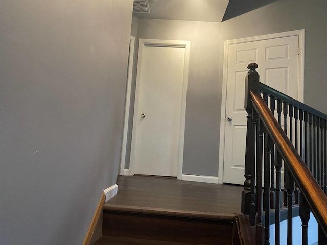 1014 Rockport Dr, Carol Stream, IL 60188 - staircase featuring baseboards and wood finished floors