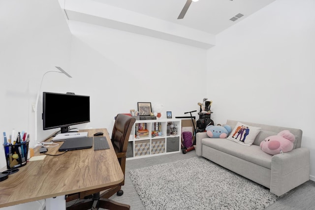 500 W Superior St Unit 1207, Chicago, IL 60654 - carpeted office with a ceiling fan and baseboards
