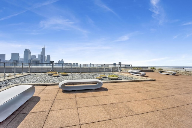 500 W Superior St Unit 1207, Chicago, IL 60654 - view of patio with a view of skyline