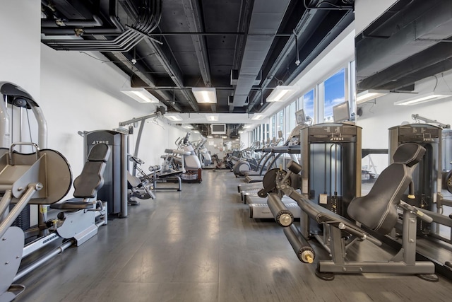 500 W Superior St Unit 1207, Chicago, IL 60654 - exercise room with wood finished floors