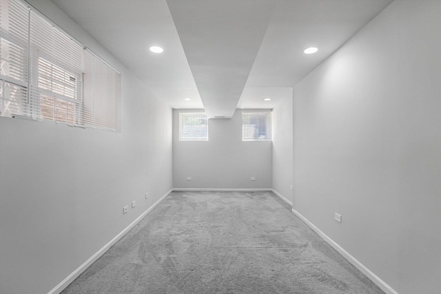 2726 W Thomas St, Chicago, IL 60622 - below grade area with carpet flooring and recessed lighting