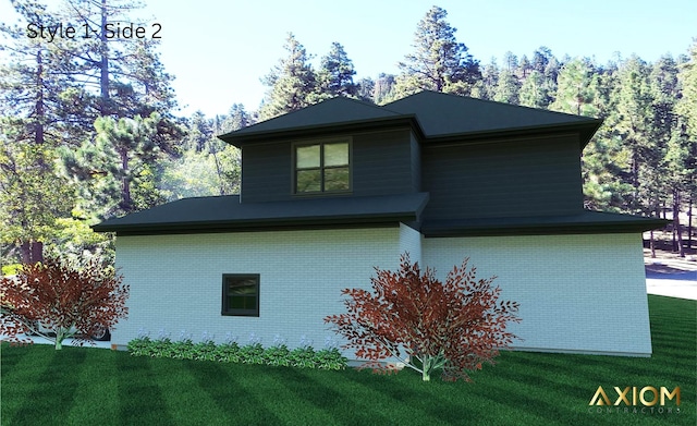 5360 Westwind Dr, Richton Park, IL 60471 - view of side of home featuring brick siding and a lawn