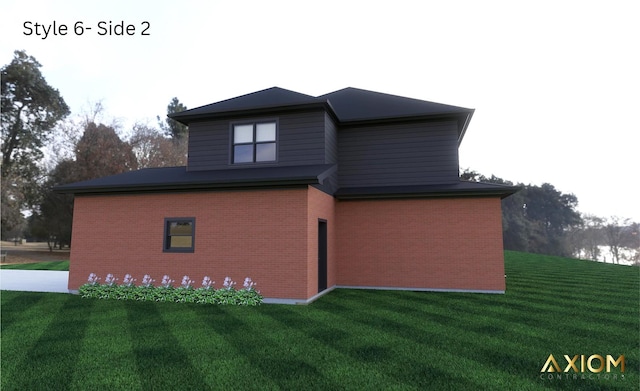 5360 Westwind Dr, Richton Park, IL 60471 - view of home's exterior featuring a lawn and brick siding