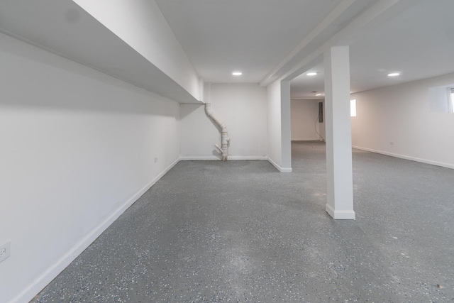 4826 W Potomac Ave, Chicago, IL 60651 - below grade area with baseboards and recessed lighting