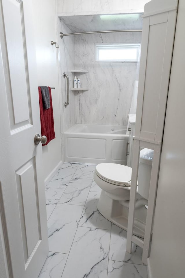 509 Waverly Ave, Streamwood, IL 60107 - full bathroom with marble finish flooring and shower / bath combination