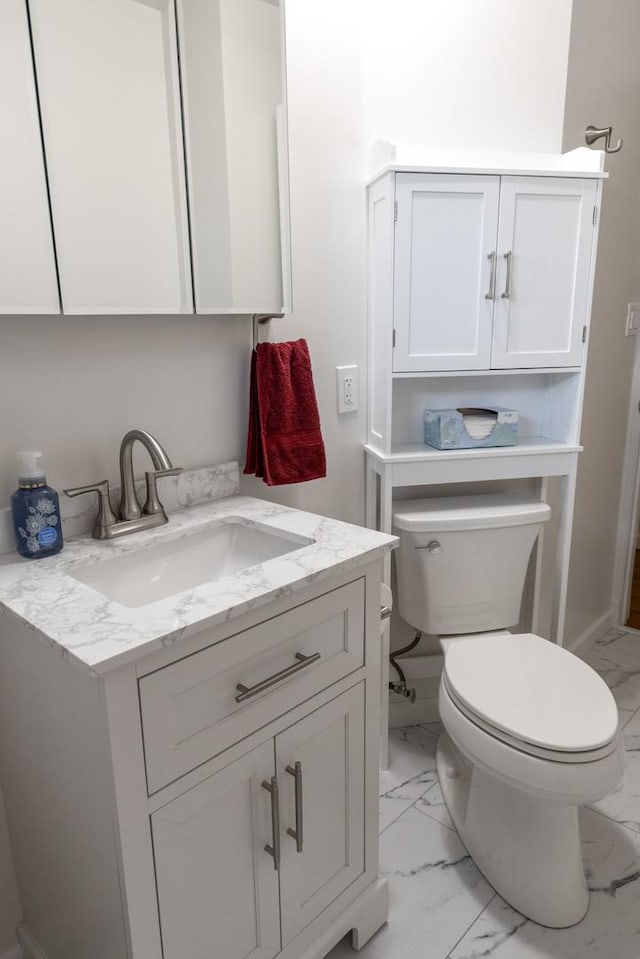 509 Waverly Ave, Streamwood, IL 60107 - half bath with marble look tiles and vanity