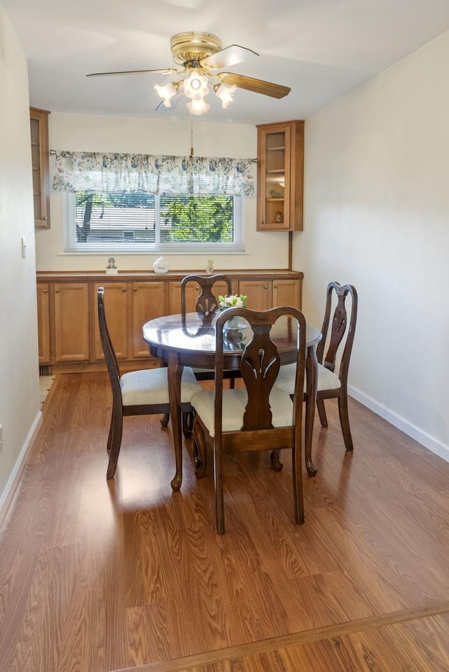 509 Waverly Ave, Streamwood, IL 60107 - dining space with a ceiling fan and light wood-type flooring